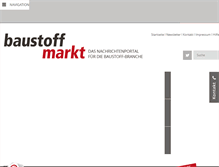 Tablet Screenshot of baustoffmarkt-online.de